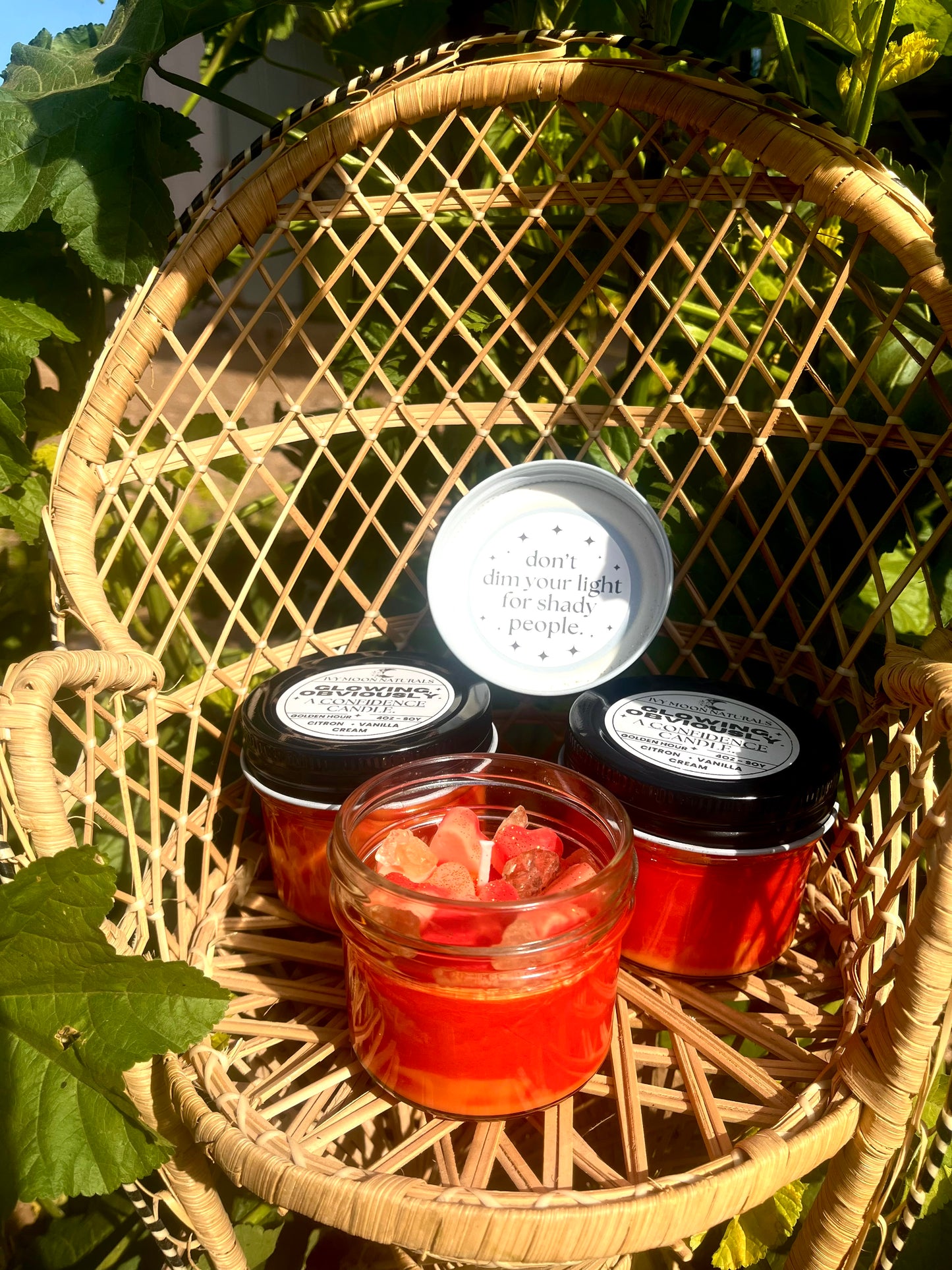 Glowing, Obviously. | A Daily Dose of Confidence Intention Candle