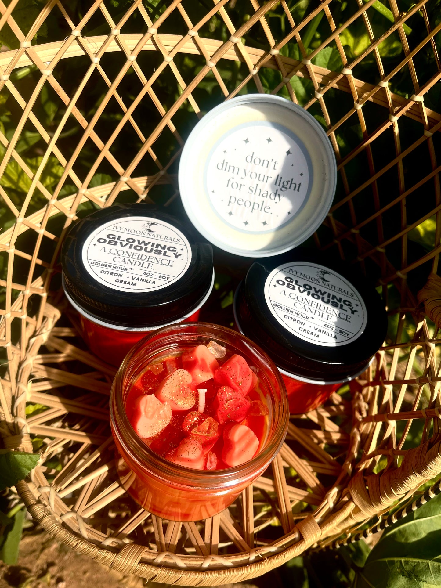 Glowing, Obviously. | A Daily Dose of Confidence Intention Candle